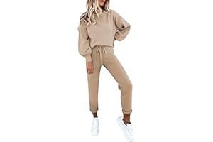 Fixmatti Women's 2 Piece Outfits Long Sleeve Pullover Sweatshirt Jogger Pants Sweatsuit