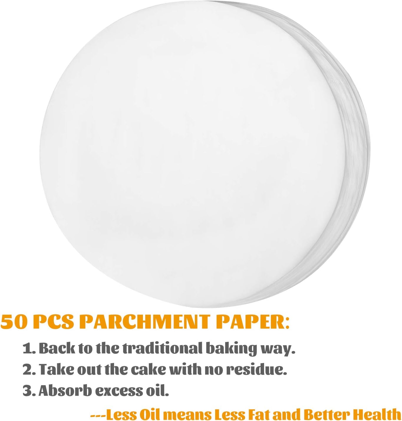 Hiware 7 Inch Non-stick Springform Pan/Cheesecake Pan/Leakproof Cake Pan with 50 Pcs Parchment Paper - Accessories for Instant Pot 6, 8 Qt Pressure Cooker: Kitchen & Dining
