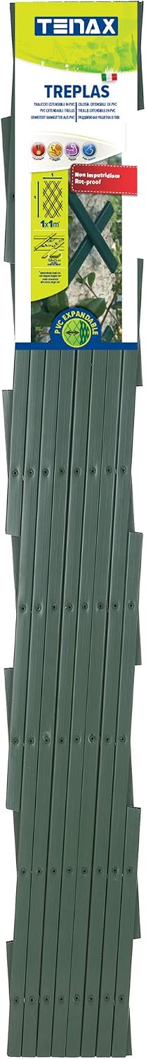 Trepls Extendable PVC Trellis 1,00x1 m green - Image 3