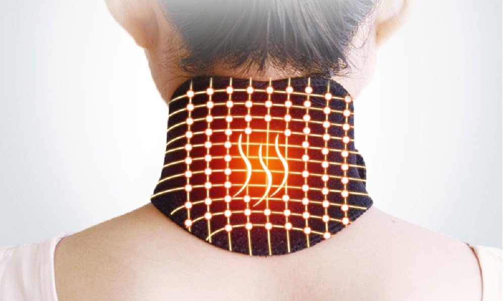 2 Pack Tourmaline Magnetic Therapy Thermal Self-Heating Neck Pad - Not Battery Operated, Massager Belt Neck Support Brace Massager Cervical Vertebra Protection Humidification and Heating: Health & Personal Care