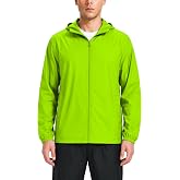 SWISSWELL Lightweight Men's Rain Jacket Waterproof Rain Coats Windbreaker | 10.6 oz, Two Inner Pockets, for Light to Moderate Rain, Portable, Packable, Hooded, Summer, Travel, Hiking