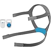 Replacement F40 Headgear Compatible with AirFit F40 Mask, Soft Adjustable F40 Headgear Strap with 2pcs Magnetic Clips