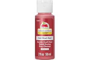Apple Barrel Gloss Acrylic Paint in Assorted Colors (2-Ounce), 20637 Hot Rod Red