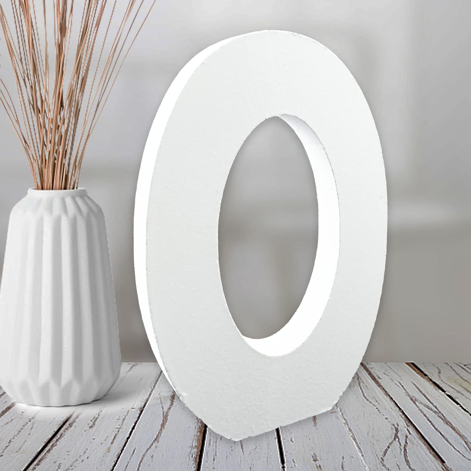 Photo 1 of AOCEAN 6 Inch White Wood Numbers, Unfinished Wood Number for Wall Decorative Standing Numbers Slices Sign Board Decoration for Craft Home Party Projects (0)