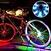 Alritz Rechargeable Bike Wheel Hub Lights, Waterproof 3 Modes LED Cycling Lights, RGB Colorful Bicycle Spoke Lights for Safety Warning and Decoration (for 2 Wheels)