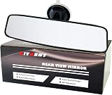 Kitbest Rear View Mirror with Suction Cup 240x64mm Universal for Car SUV Truck
