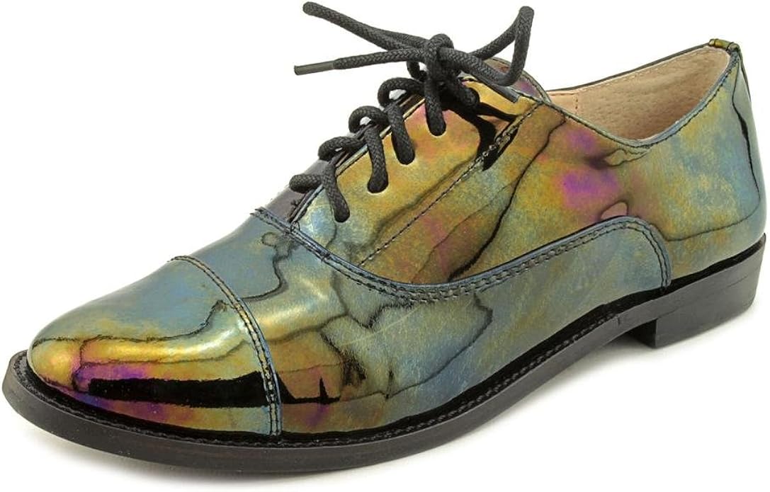 Steven Steve Madden Daleaa Womens Patent Leather Oxfords