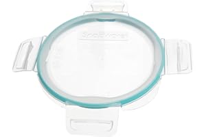 Snapware 4-Cup Clear Total Solutions BPA-Free Plastic Food Storage Lid with Teal Gasket - Made in USA