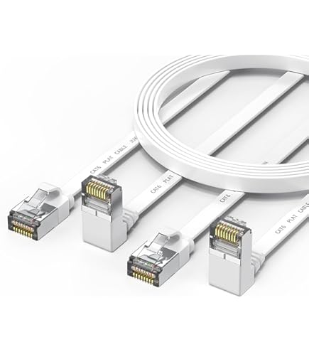 Câble Ethernet RJ45 Cat6 à Angle Droit - 90° Gauche/Droite/Haut/Bas, Longueurs Au Choix - 7
