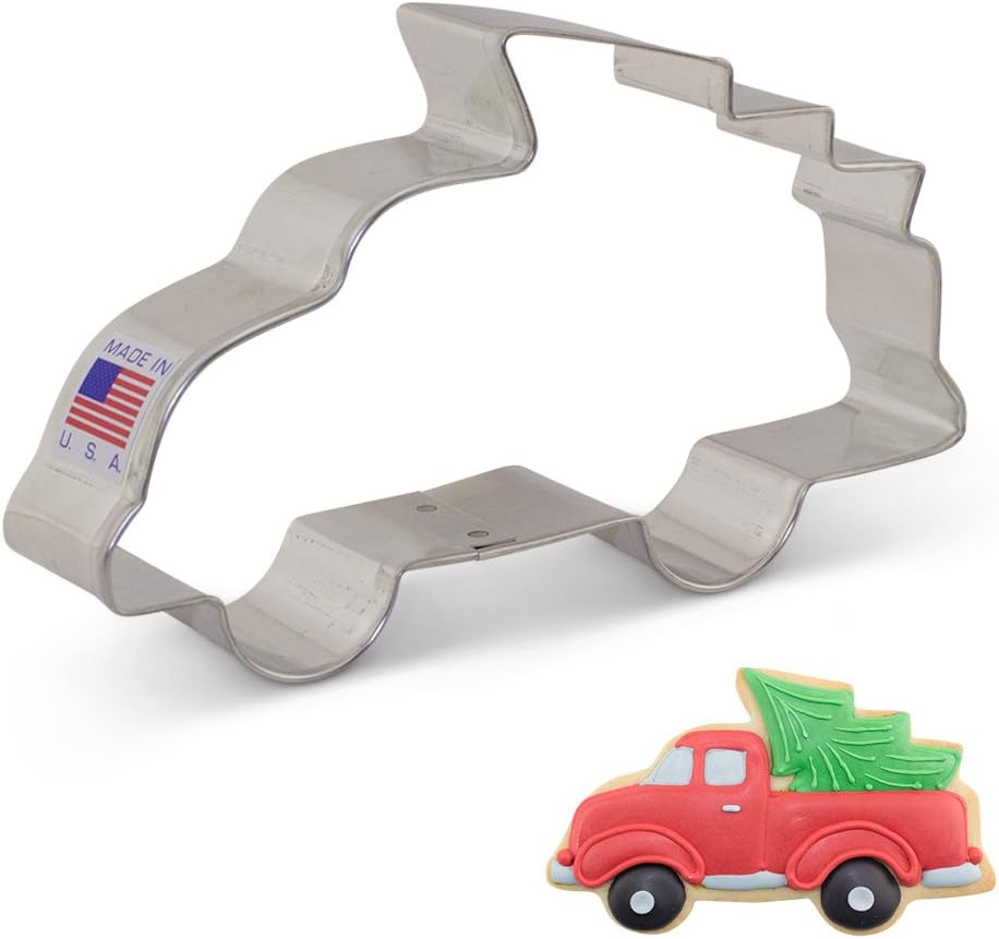 Ann Clark Cookie Cutters Truck/Vehicle with Christmas Tree Cookie