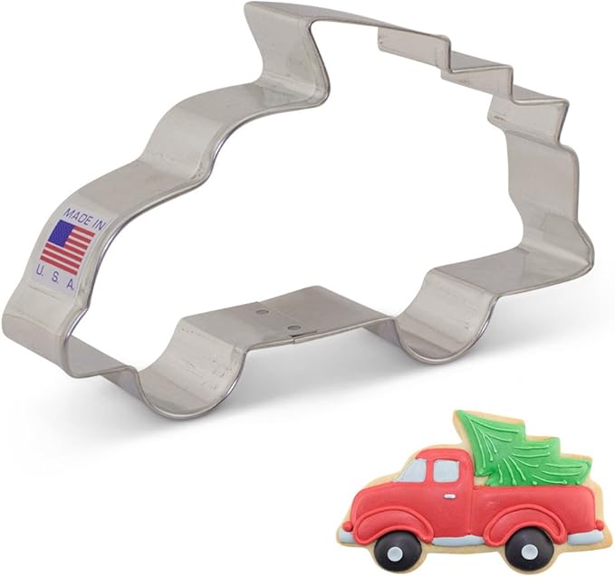 Ann Clark Cookie Cutters Truck/Vehicle with Christmas Tree Cookie