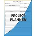 Project Planner: Project Management Organizer with Checklist, Budget, Sketch Area, Meeting Notes. Undated Business Tracker for Planning Work Tasks.