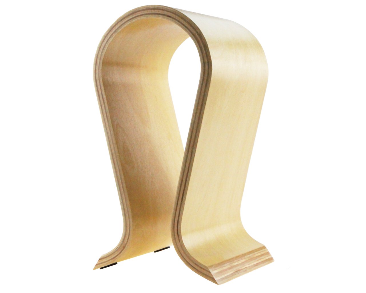 Wooden Wood Omega Headphone Stand, Gaming Headset Display, Headphone Holder Hanger (Birch Wood)