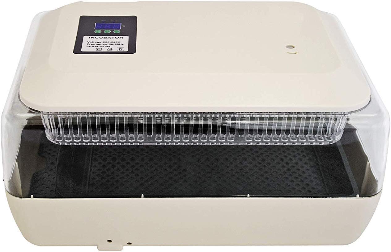 ZFF Incubators for Hatching Eggs Automatic Turning 24 Egg Temperature Humidity Control Poultry Hatcher for Chickens Ducks Birds