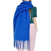 MININAI Women Chunky Scarf, Soft Warm Winter Scarf for Cold Weather, Christmas Blanket Scarves Pashmina Shawl Wrap