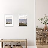 RUN HELIX 50x70cm Wood Frame with Plexiglass White view 5