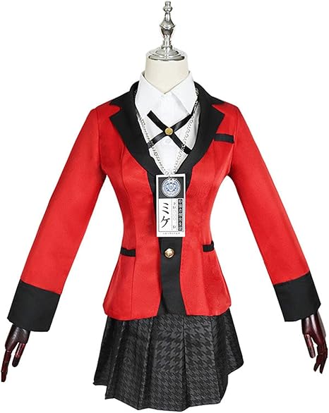 Amazon 賭ケグルイ 人気 アニメ キャラクター 蛇喰 夢子 コスプレ衣装 女子 Jk 女性 高中生 学生 制服 ユニフォーム 大人 仮装 変装 コスチューム Cosplay イベント ハロウィン クリスマス 撮影 文化祭 演出服 舞台装 女性 L コスプレ 仮装