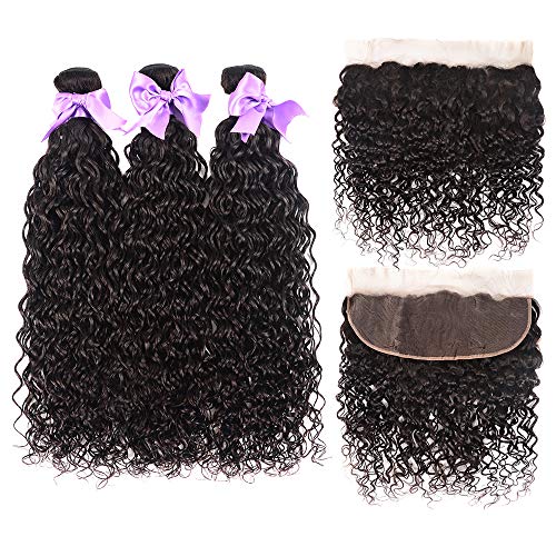 Laritaiya-Water-Wave-Wet-and-Wavy-Human-Hair-Weave-Bundles-With-Lace-Frontal-10-1210Frontal-8A-Unprocessed-Virgin-Brazilian-Human-Hair-Bundles-With-Frontal-13x4-Ear-to-Ear-Natural-Black-Color