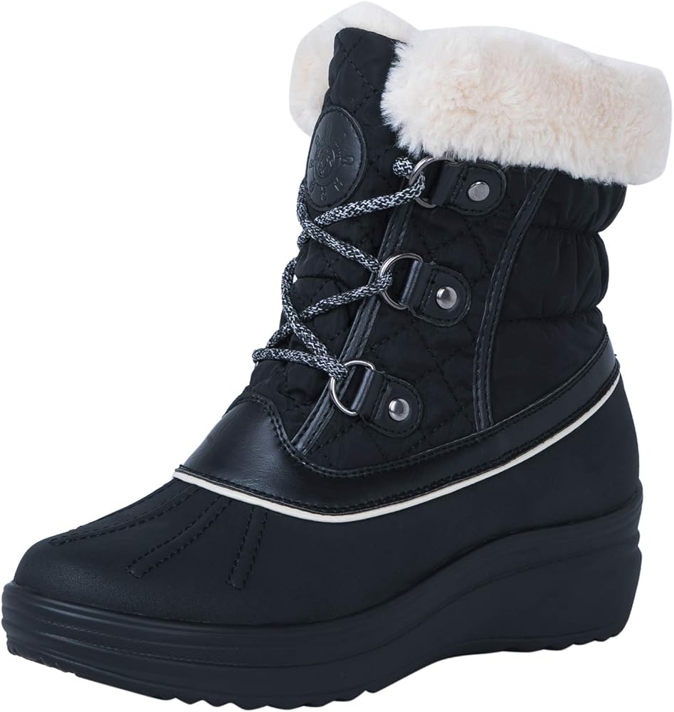 winter boots with wedge