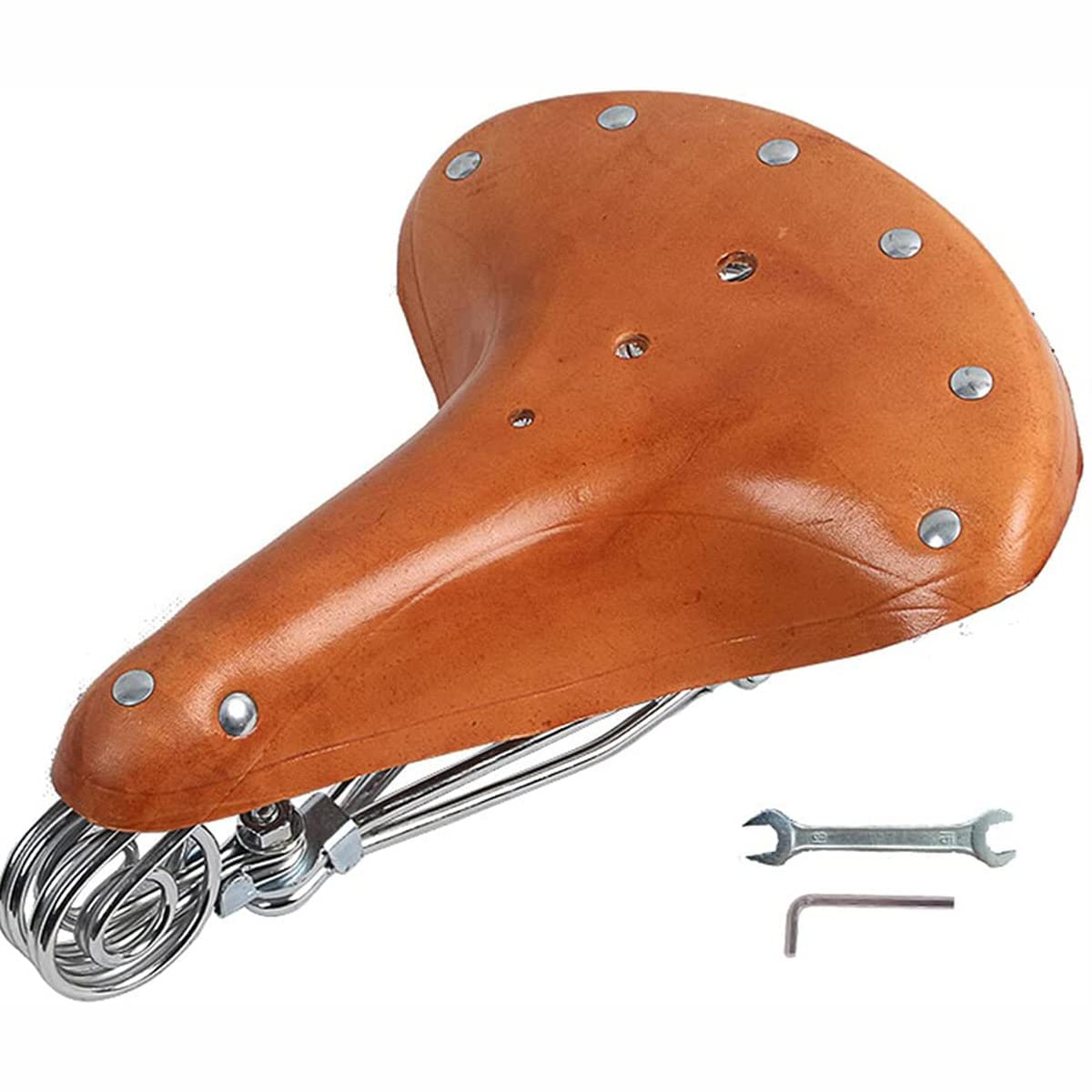 Unifizz Bicycle Saddle Bike Seat Classic Saddles Cycling Cushion Mat Sprung Bicycle Saddle