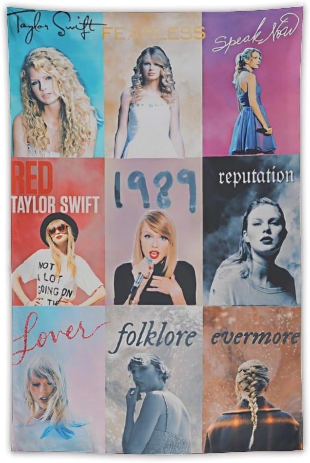 Tapestries - GaNkas Taylor Music Album Cover Tapestry Flag Gift for Home College Dorm for Bedroom Wall Décor Gift 60 * 40in