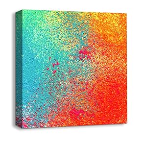 Canvas Wall Art Abstract Bricks Feature...
