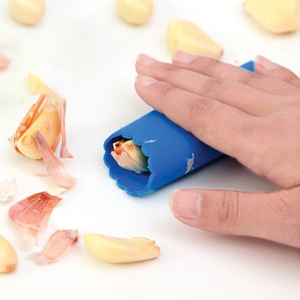 Vina Salt and Pepper Grinder Set with Matching Stand, Manual Salt and Pepper Shaker Mill , Adjustable Ceramic Grinding Mechanism - Free Garlic Roller As a Gift