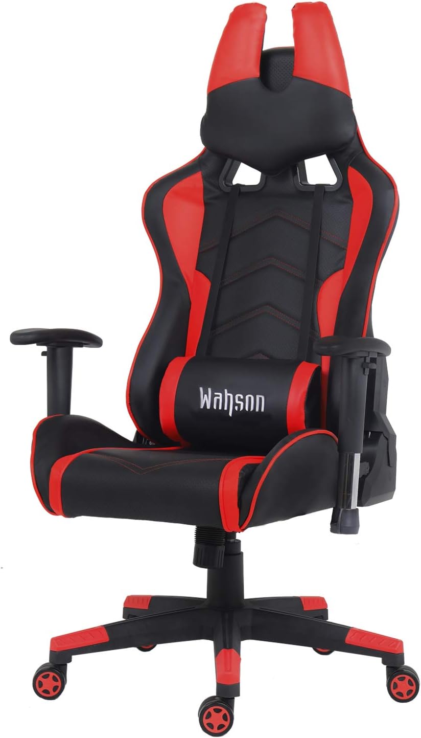 CSRACING Computer Gaming Chair, High Back Ergonomic Swivel Racing Style Chair for Video Game and Home Office (Black)