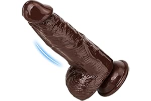 6.5 Inch Small Beginner Dildo with Strong Flared Suction Cup Base for Hands-Free Play, G-spot Realistic Dildo Sex Toys for Wo