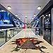 Highpot 3D Flaming Floor Wall Stickers Removable Mural Decals Vinyl Living Room Art