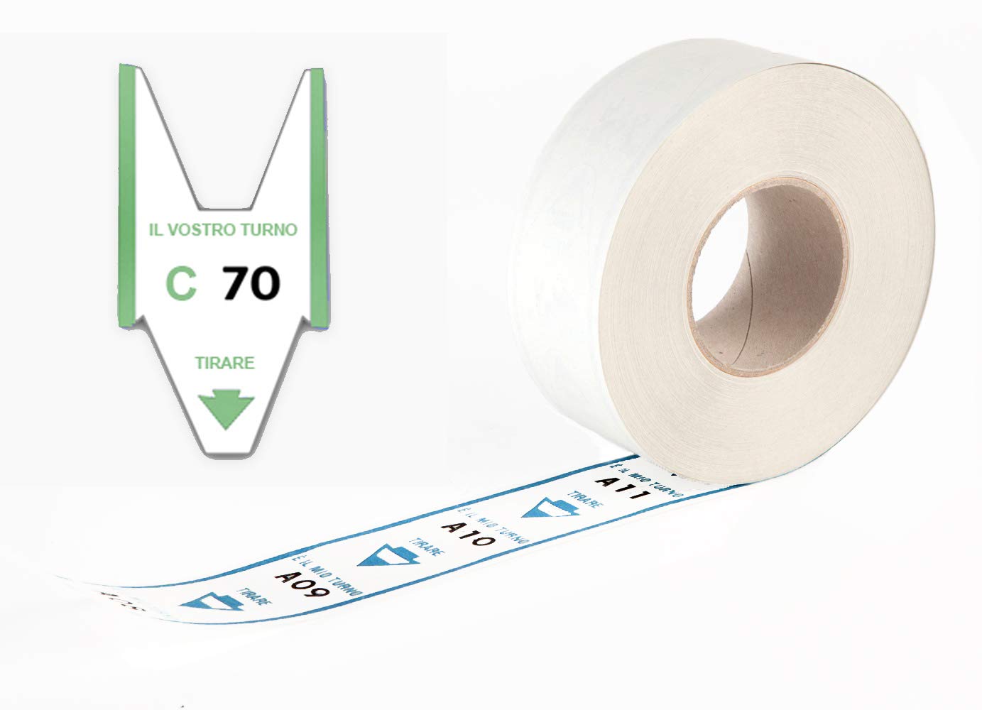 Alevar 3480/GR Tickets Rolls for Eliminacode