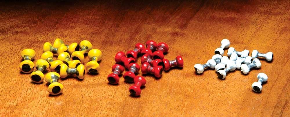 Hareline Lead Dumbbell Eyes Medium Plated