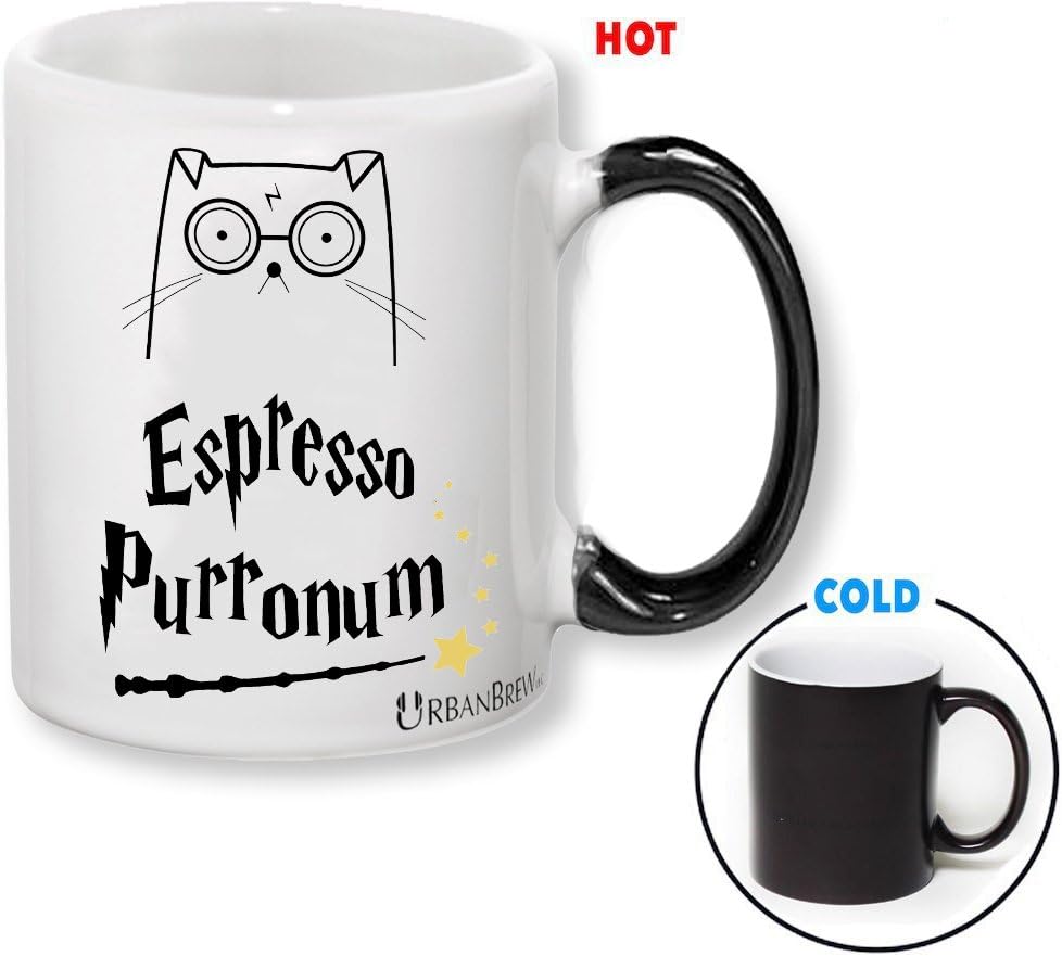 Urbe The Harry Potter Cat Mug – Espresso purronum Harry Potter inspired Mug (Perfect Christmas Gift For Family, Friends, Cat Lovers, Harry Potter Fans.) Free Gift Wrap – urbanbrew LLC by urbanbrew