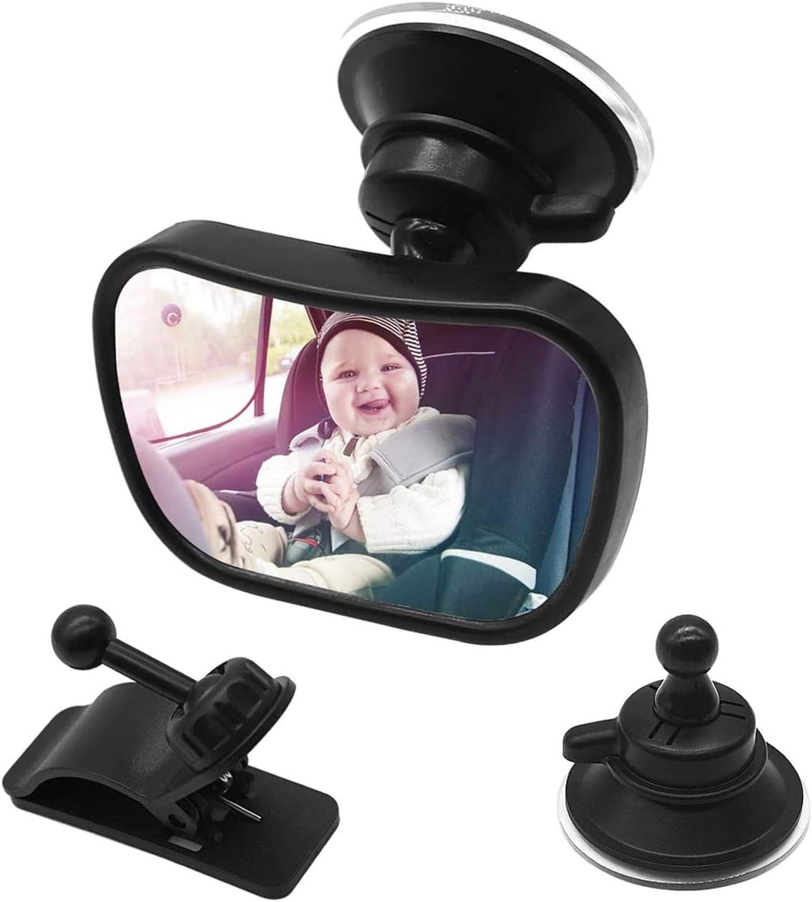 Panghu Bebe Voiture Miroir Siege Arriere Securite Voiture Miroir Retroviseur Reglable A 360 Degres Incassable Avec Ventouse Et Clip Famille Voiture Fournitures De Securite Sieges Auto Et Accessoires Accessoires Wemaketrips Com