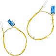 2PCS DA32-10105X Refrigerator Temperature Sensor Compatible with Samsung Refrigerator Defrost Thermostat Sensor Parts Replaces AP4338786 2030345 PS4138686 110182 RF263BEAESR/AA-02