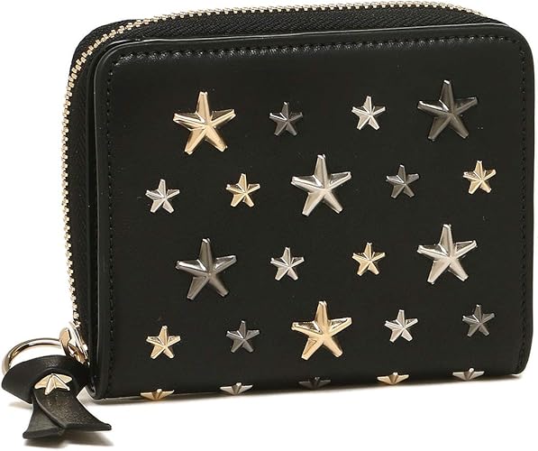Amazon ジミーチュウ 折財布 レディース Jimmy Choo Regina Ltr Bkm ブラック 並行輸入品 財布