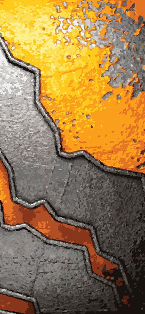 PeelitStickit Metal Wallpaper, Wall Mural ID-017, vinyl