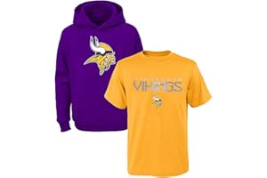 OUTERSTUFF NFL Youth 8-20 Polyester Performance Primary Logo Hoodie & T-Shirt 2 Pack Set