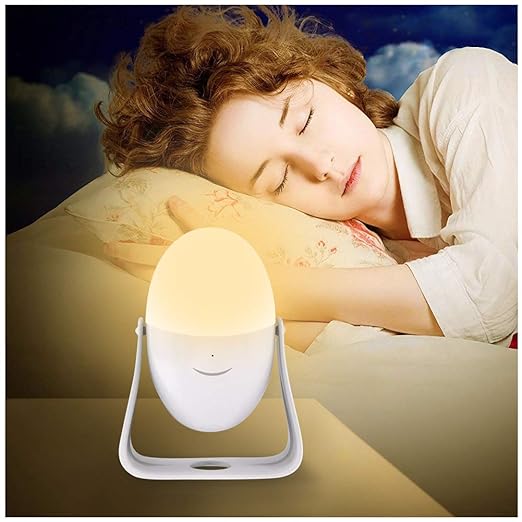 VNEIRW 2 in 1 360-Grad-Drehung LED Nachtlicht für Kinder, Tragbares Eiform LED Leselicht, Hangable LED-Kugel-Lampe, USB Wiede