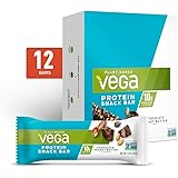 Vega Protein Snack Bar, Chocolate Peanut Butter - Vegan Protein Bars, Plant Based, Vegetarian, Dairy Free, Gluten Free, Soy F
