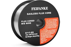 FEIFANKE Flux Core Wire .035'' Mild Steel Welding Wire E71T-GS Gasless MIG Wire 1 Pack 2 Pounds