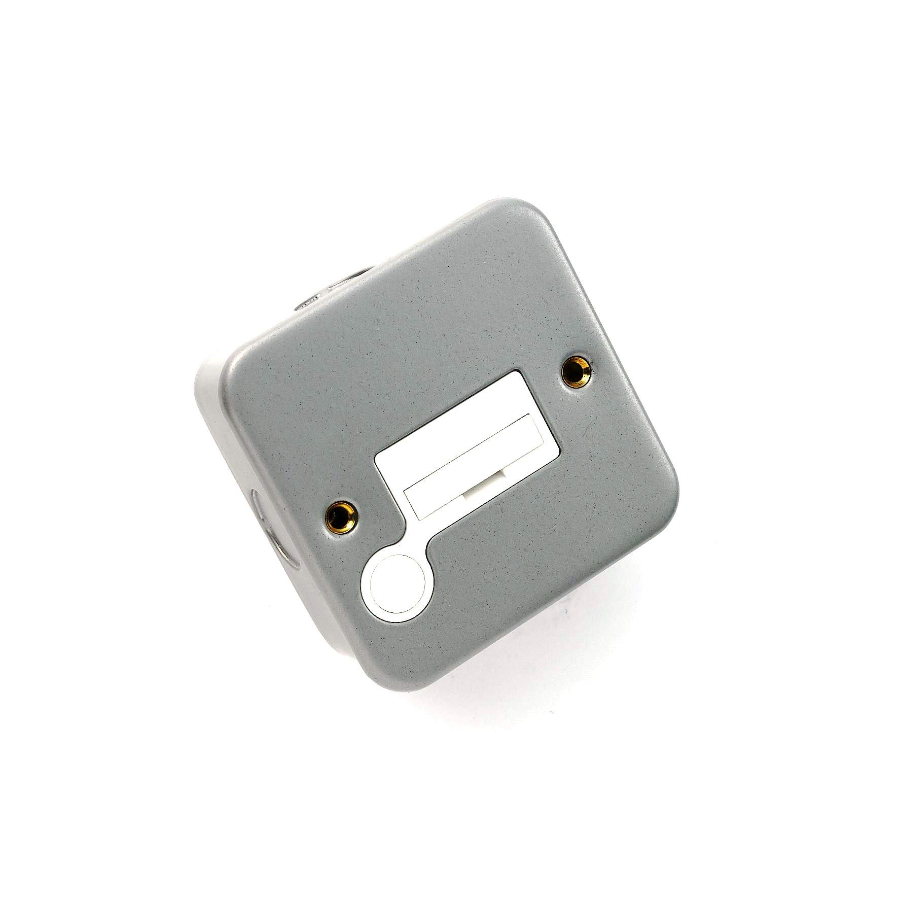 Merriway BH06466 (10 Pcs) Fused Spur Metal Clad - Pack of 10 Pieces