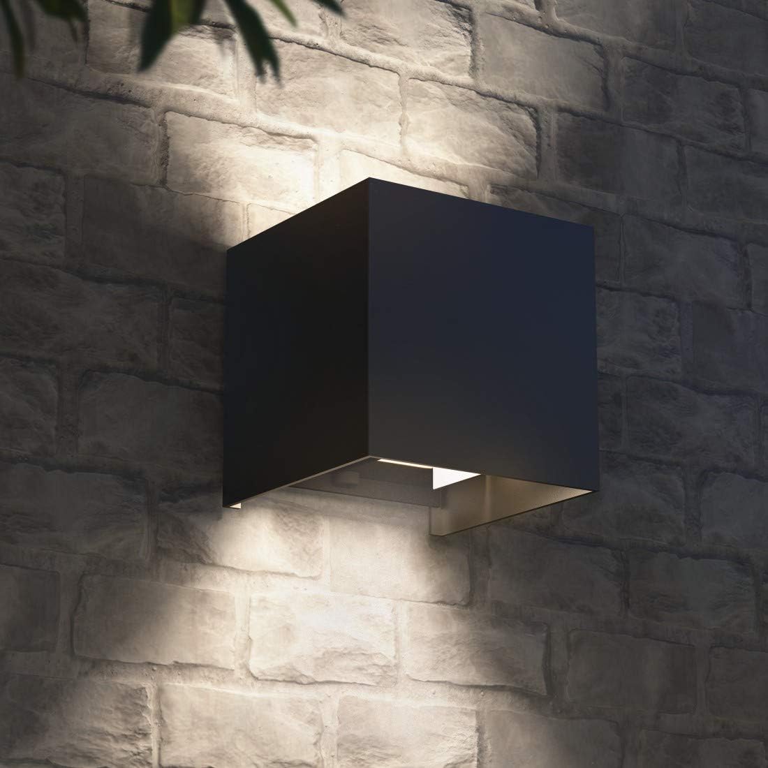 Hama LED Wall Light for Indoor and Outdoor Use (Dimmable Smart Home Lamp for Alexa and Google Assistant Voice Control and via App - Image 4