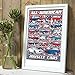 American Muscle 1000 Piece Jigsaw Puzzle Patriotic Red White and Blue