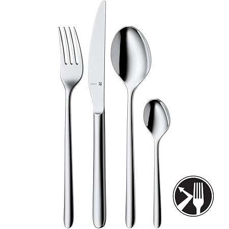 WMF Flame Cubertería, Acero Inoxidable Pulido, 24 Piezas / 6 ...
