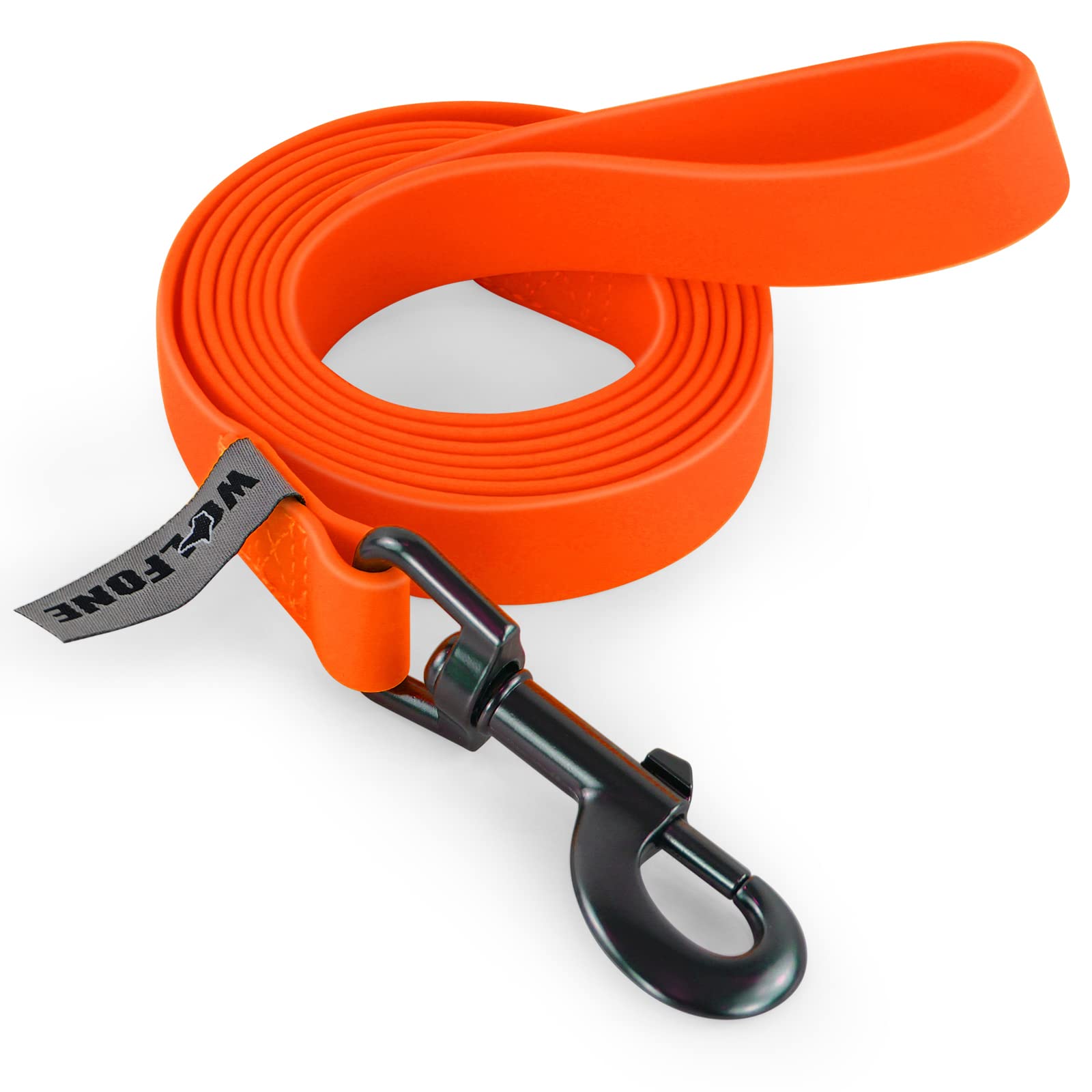 Wolfone Orange 1.5m Long Line Lead Waterproof Recall Training Dog Lead
