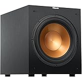 Klipsch R-12SW Powerful Deep Bass Front Firing 12" Copper-Spun Driver 400W Digital Power Subwoofer 14" X 18.5" X 16"