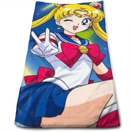 Amazon 美少女戦士セーラームーン フェイスタオル ふんわり 吸水 耐久性 人気 家庭用 約70cmx30cm フェイスタオル ホーム キッチン オンライン通販