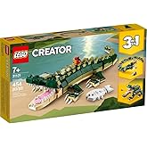 LEGO Creator 3-in-1 Crocodile 31121 Building Toy Featuring Wild Animal Toys (454 Pieces)