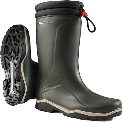 Dunlop Blizzard Winter Safety Insulated Thermal Boots Green Black EU48 UK13